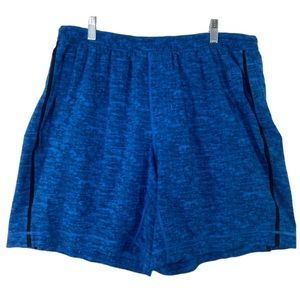 Mens Lululemon blue workout gym running shorts. Size XL